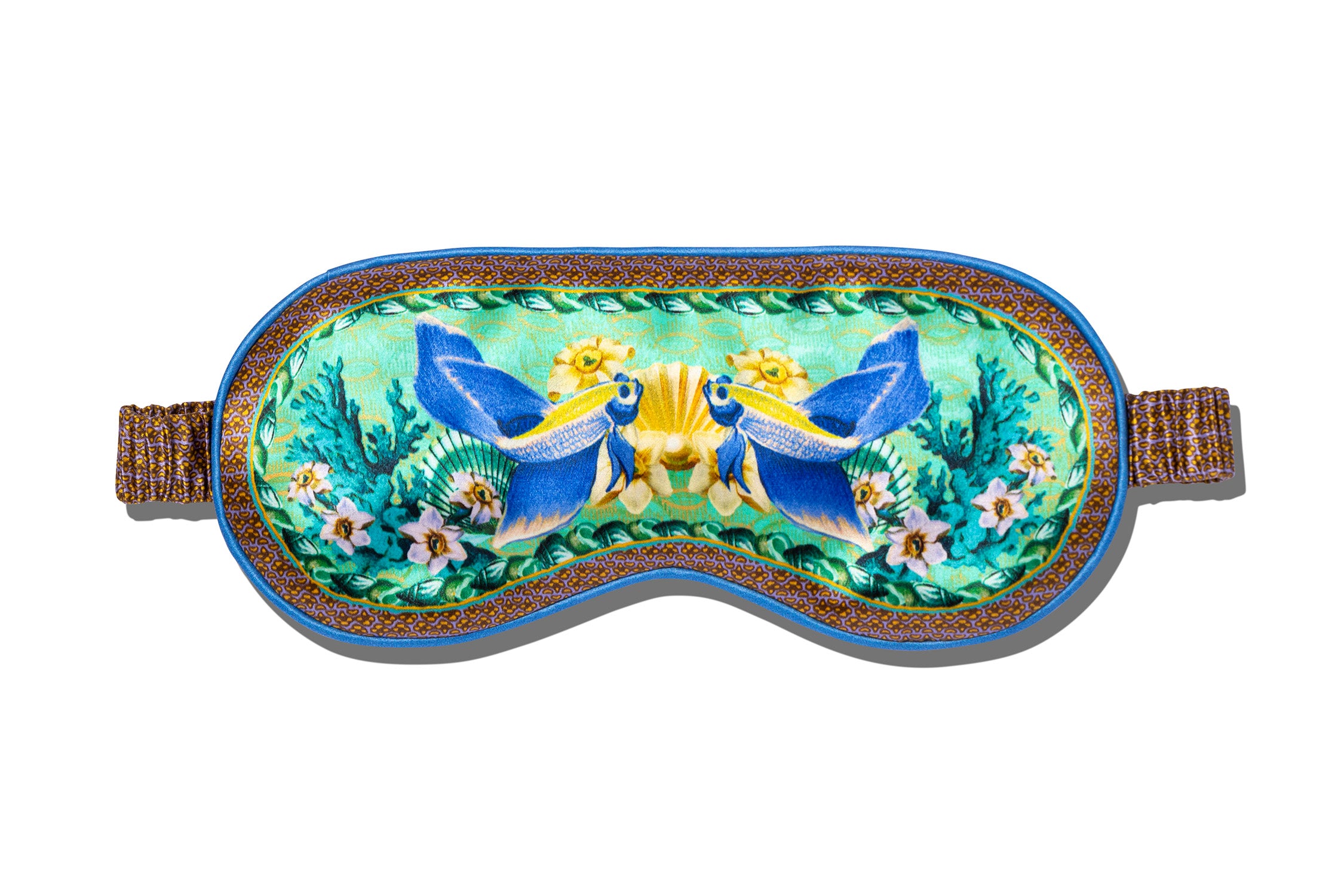 Slip Zodiac Pisces masque de nuit soie poisson