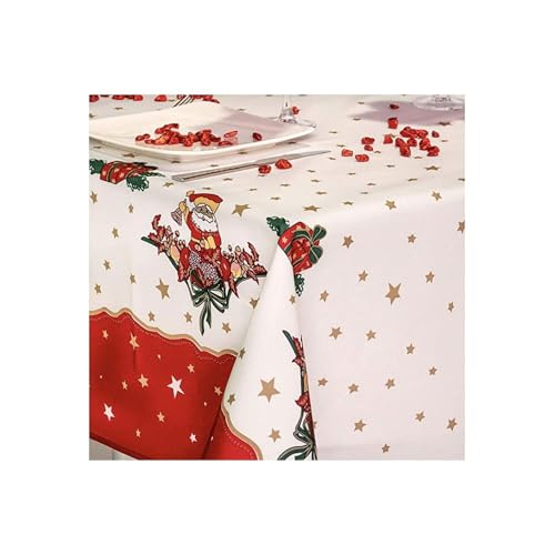 Promo Linge Nappes de Fêtes Nappe Noël Ronde 160 cm