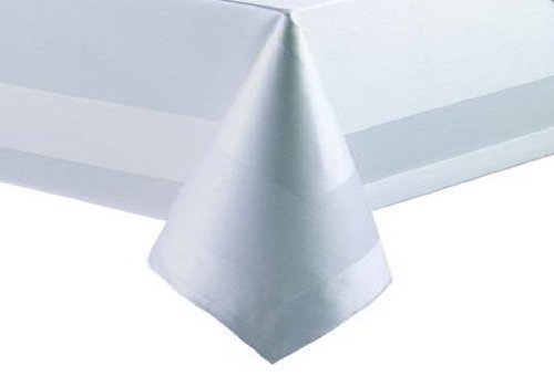 Texpot Tischdecken nappe coton blanche 140x140 cm