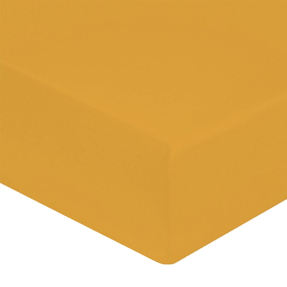 Lingorama drap-housse coton percale 160x200 bonnet 40 cm uni