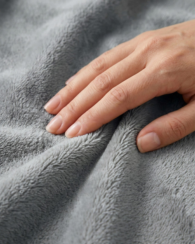 Utopia Bedding Blankets Fleece couverture polaire gris Full