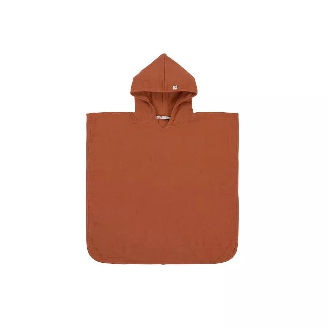 Promo Linge Poncho Bain Mousseline Terracotta 60x87 cm