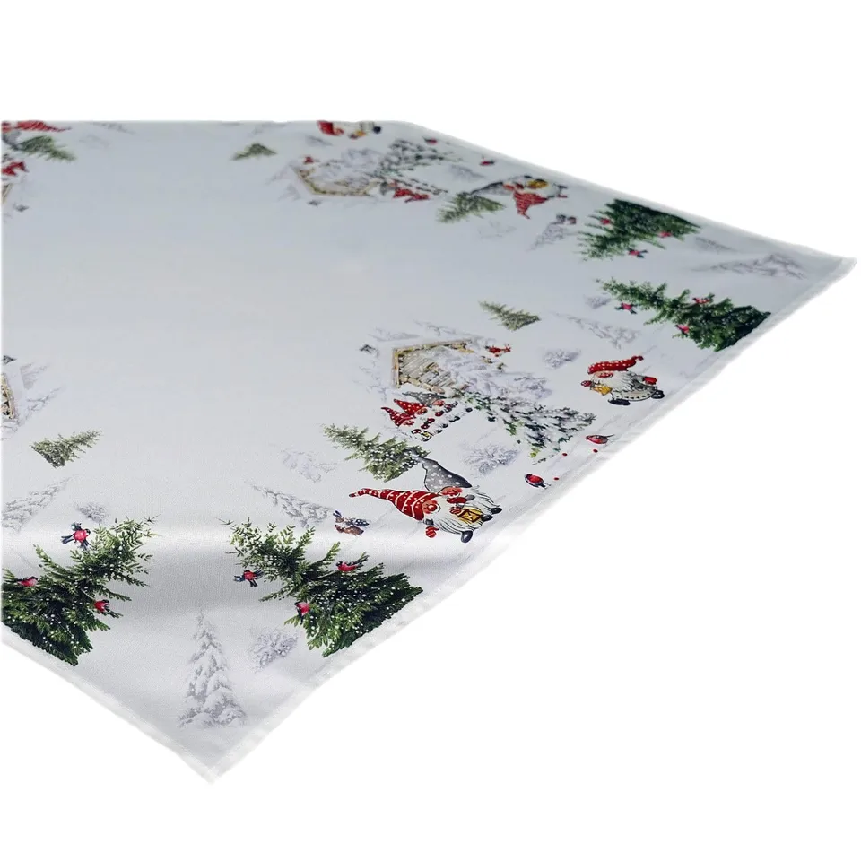 TEXPOT Tischdecken nappe 85x85 lutin neige polyester