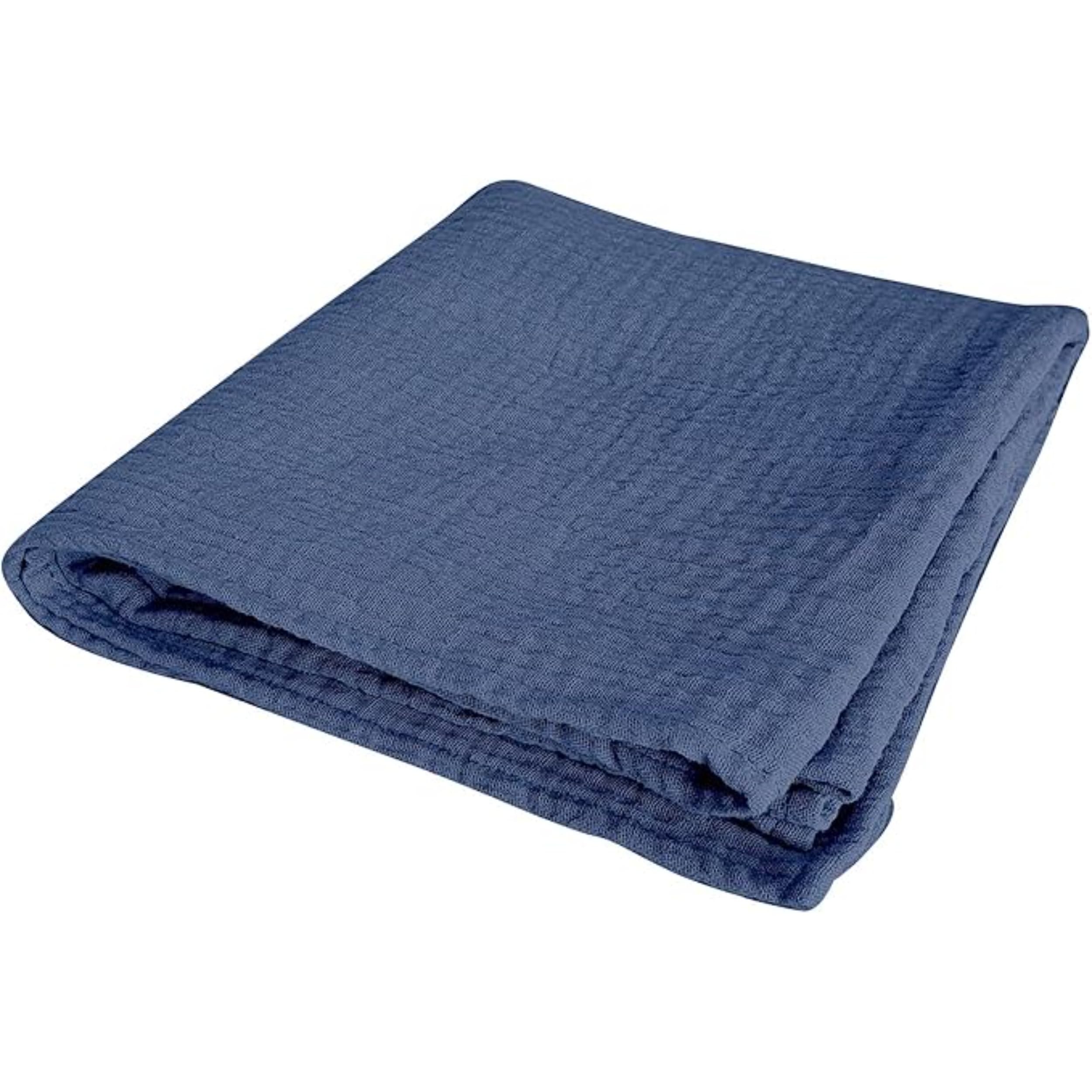 Promo Linge Draps Housse drap-housse bébé 60x120cm bleu coton