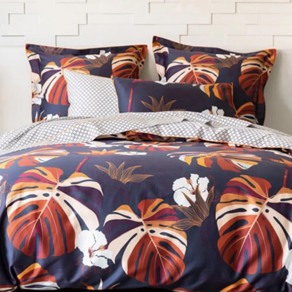 Lingorama Joy Taie oreiller satin coton 65x65 imprimé