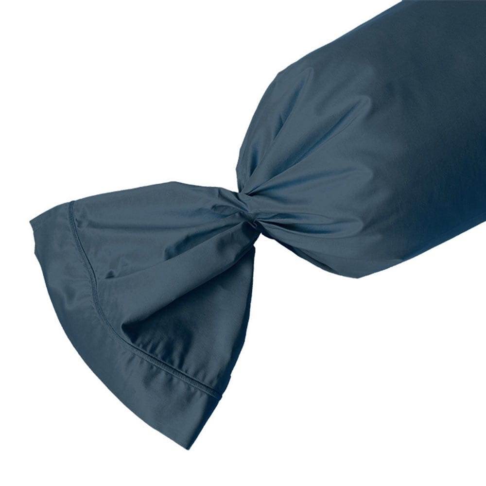 Lingorama 45x190 taie de traversin percale coton blanche