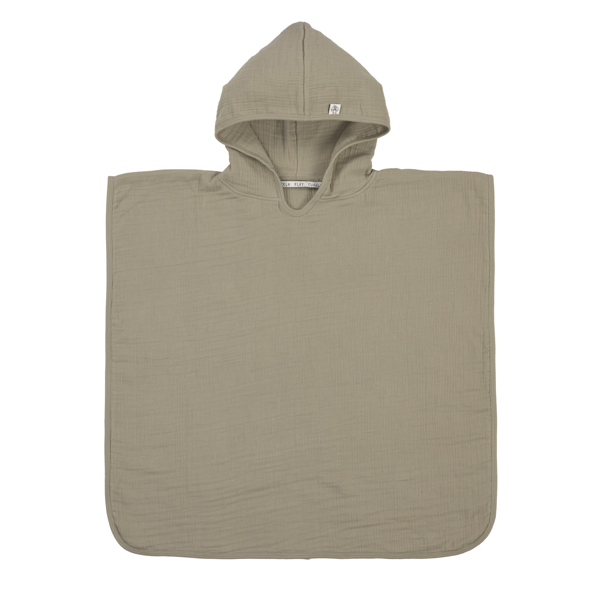 Promo Linge Poncho Bain Mousseline Terracotta 60x87 cm
