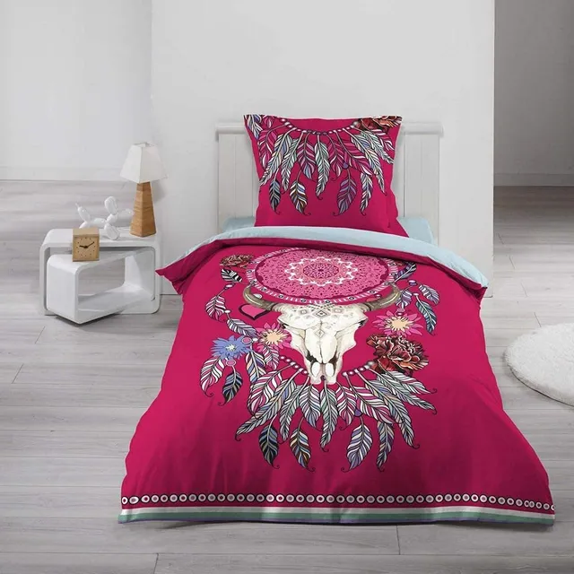 Promo Linge Housse de couette 140x200 coton 42 fils Chenoa