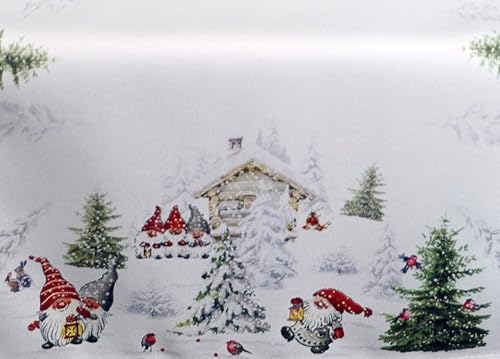 TEXPOT Tischdecken nappe 85x85 lutin neige polyester