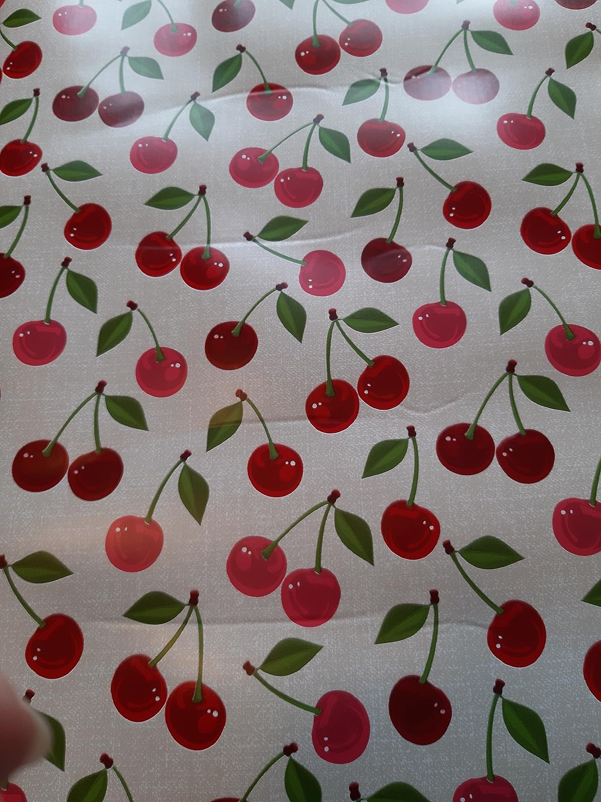 Promo Linge Sous-nappes Bulgommes nappe cerise 140x100 2,5 mm