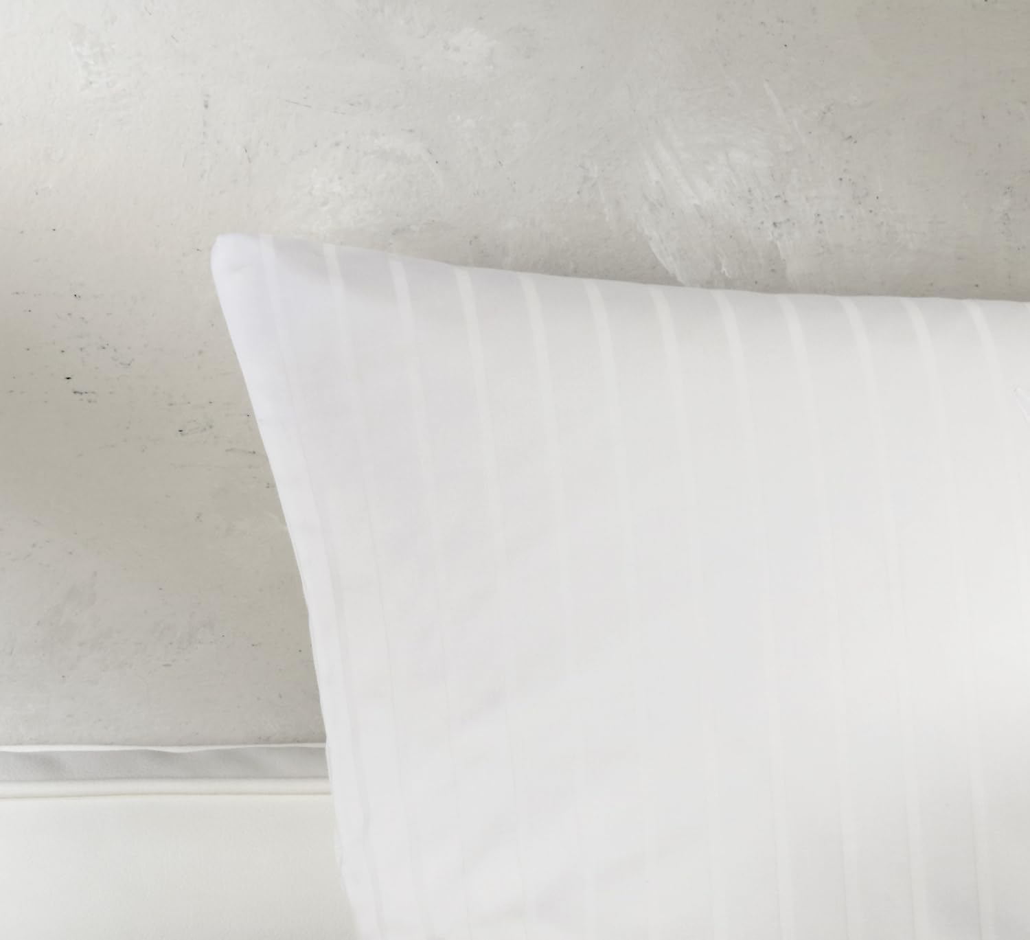 Texpot Kissenhüllen taie d'oreiller 80x40 blanc coton 6-24 mm