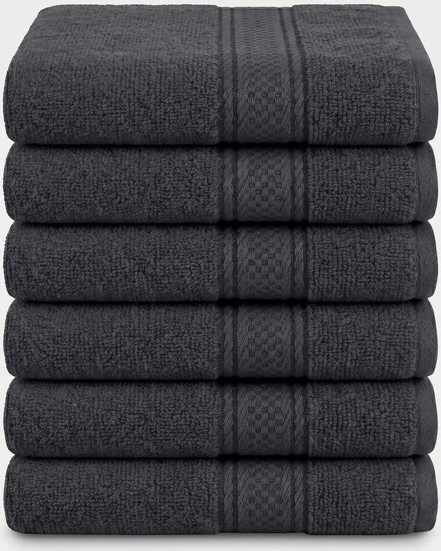 Utopia Bedding Towels serviette main coton gris lot 6