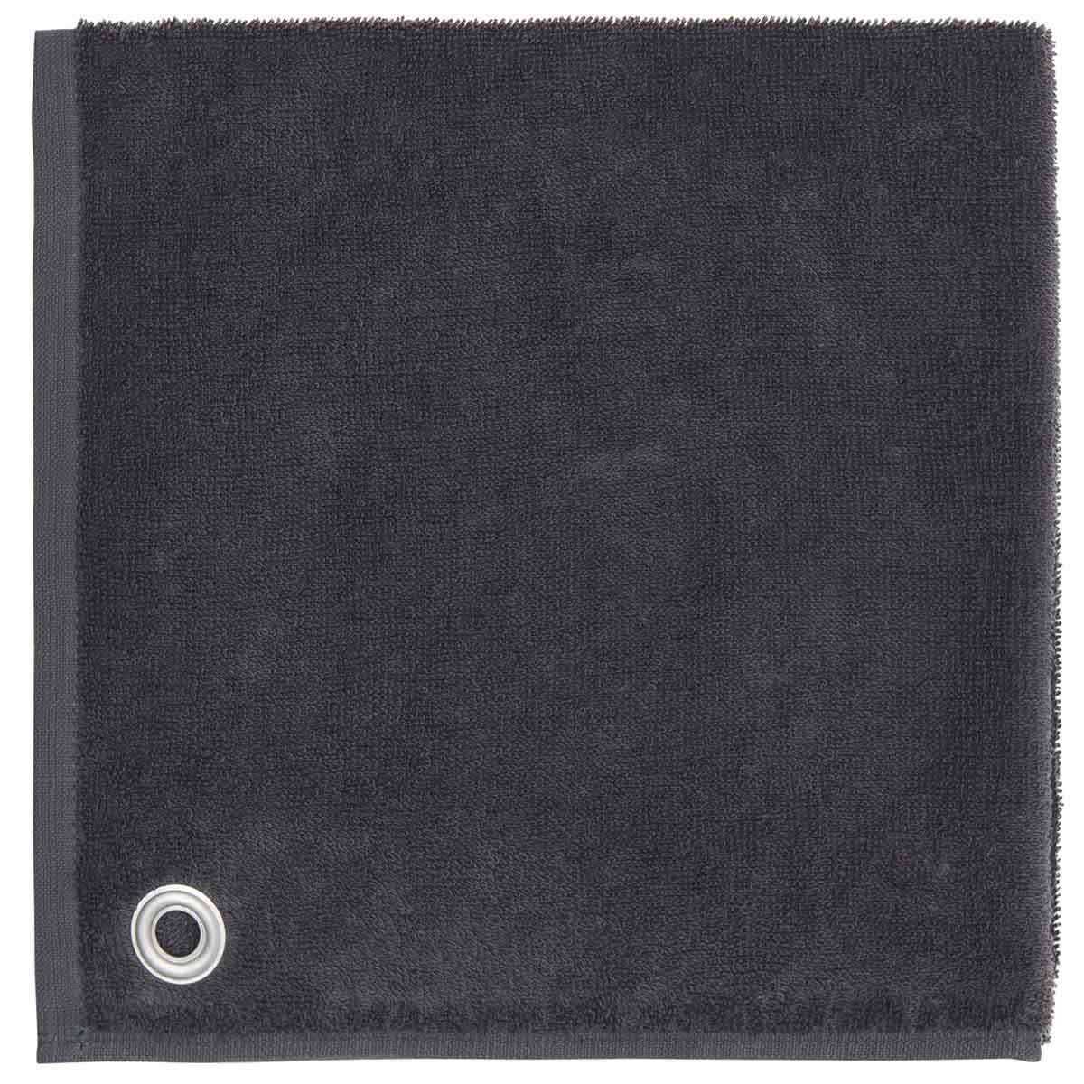 Lingorama carré éponge coton 50x50 Anthracite absorbant
