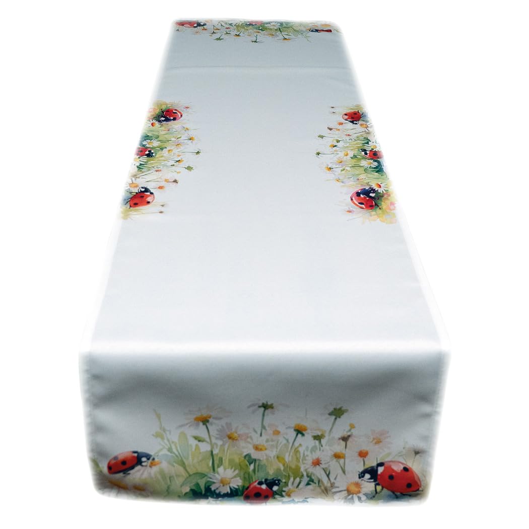 Texpot Tischdecken nappe carrée coccinelles 85x85 cm