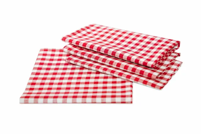 Texpot Tischdecken nappe coton carreaux rouge 130x280 cm