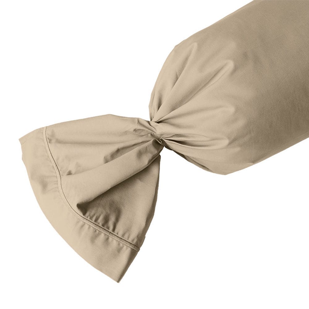 Lingorama 45x190 taie de traversin percale coton blanche