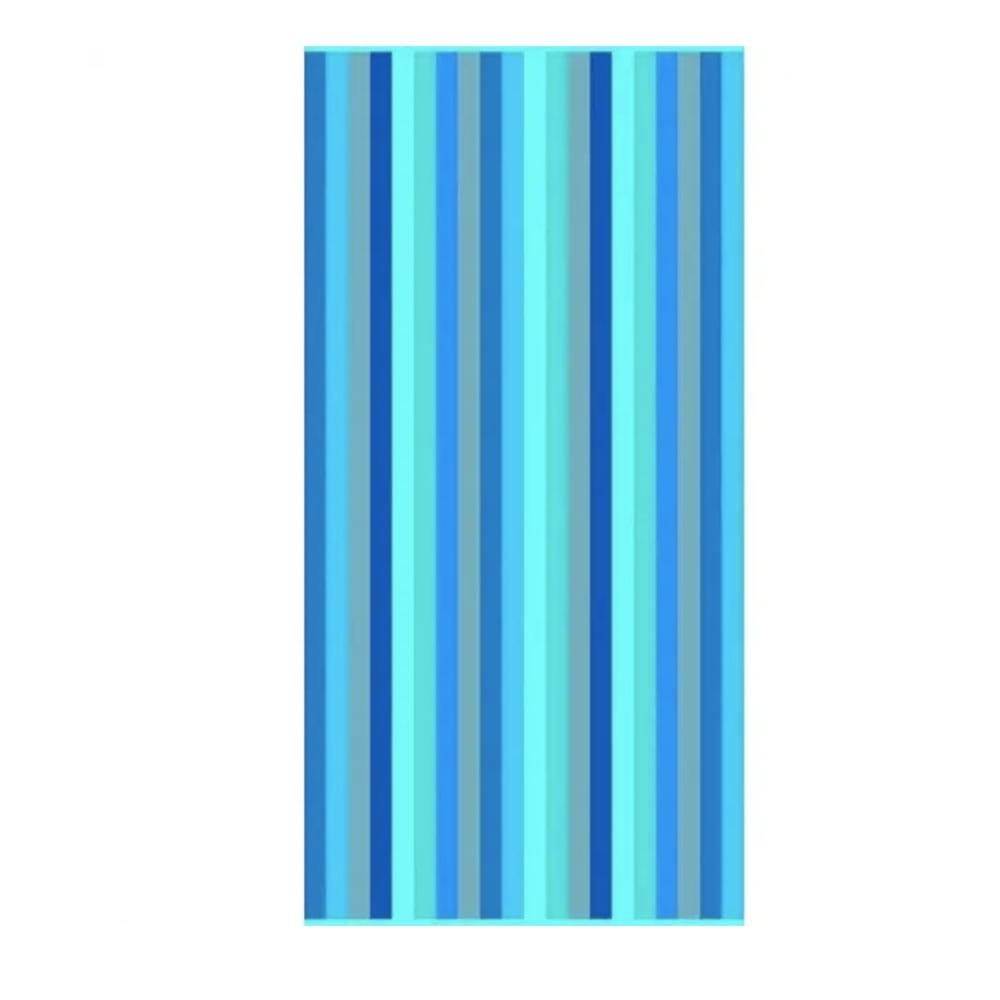 Lingorama Drap plage velours jacquard 75x150 Turquoise