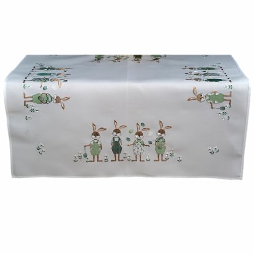 TEXPOT Tischdecken nappe 85 x 85 cm lapin Pâques polyester