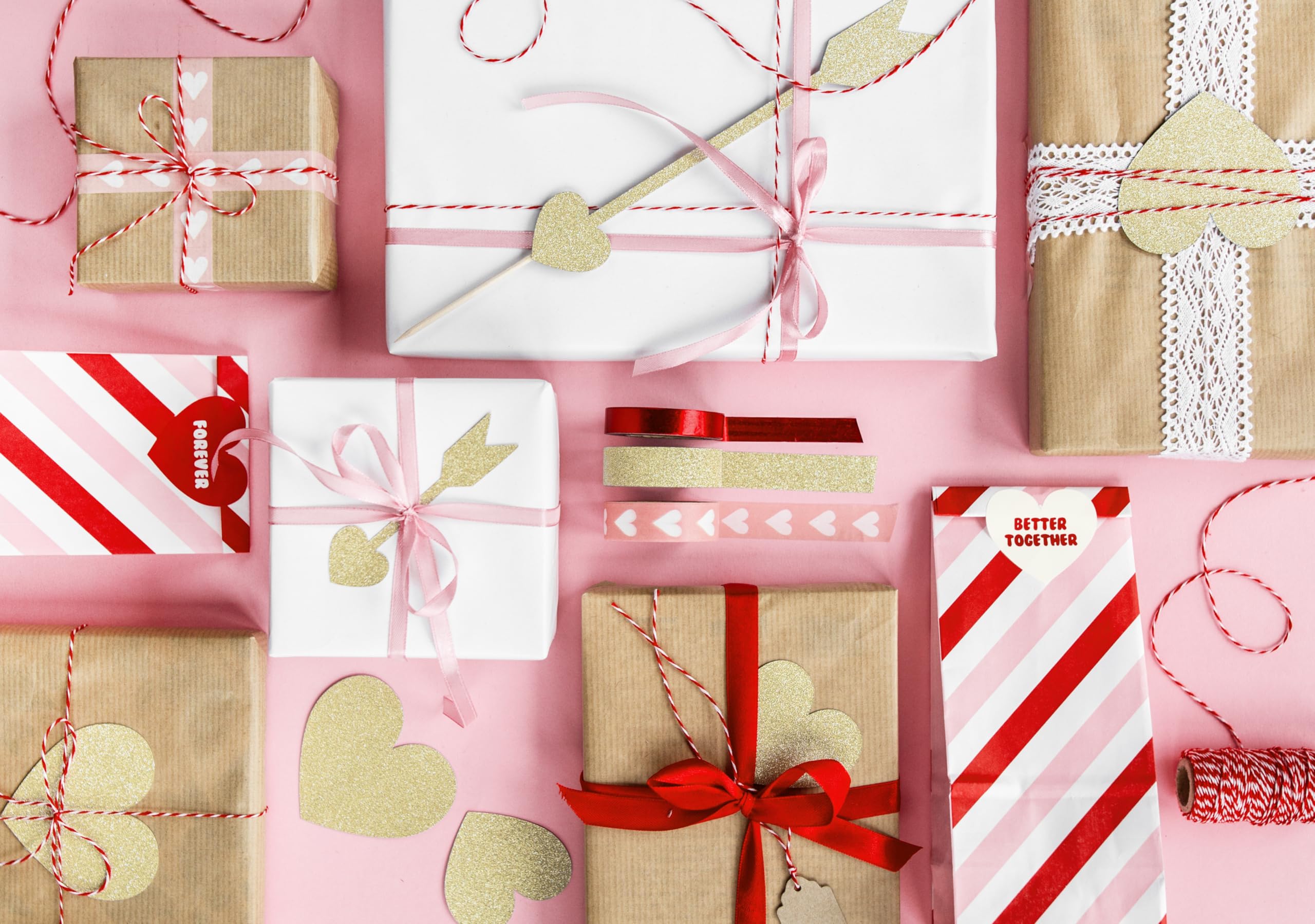 TEXPOT Deko ruban washi rouge 10 m papier adhésif Noël