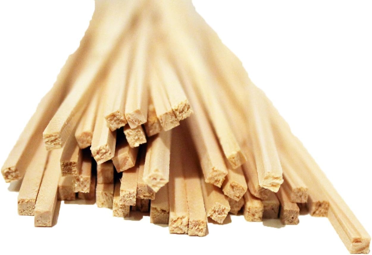 TEXPOT Deko lot 100 bâtonnets barbe à papa 30cm bois