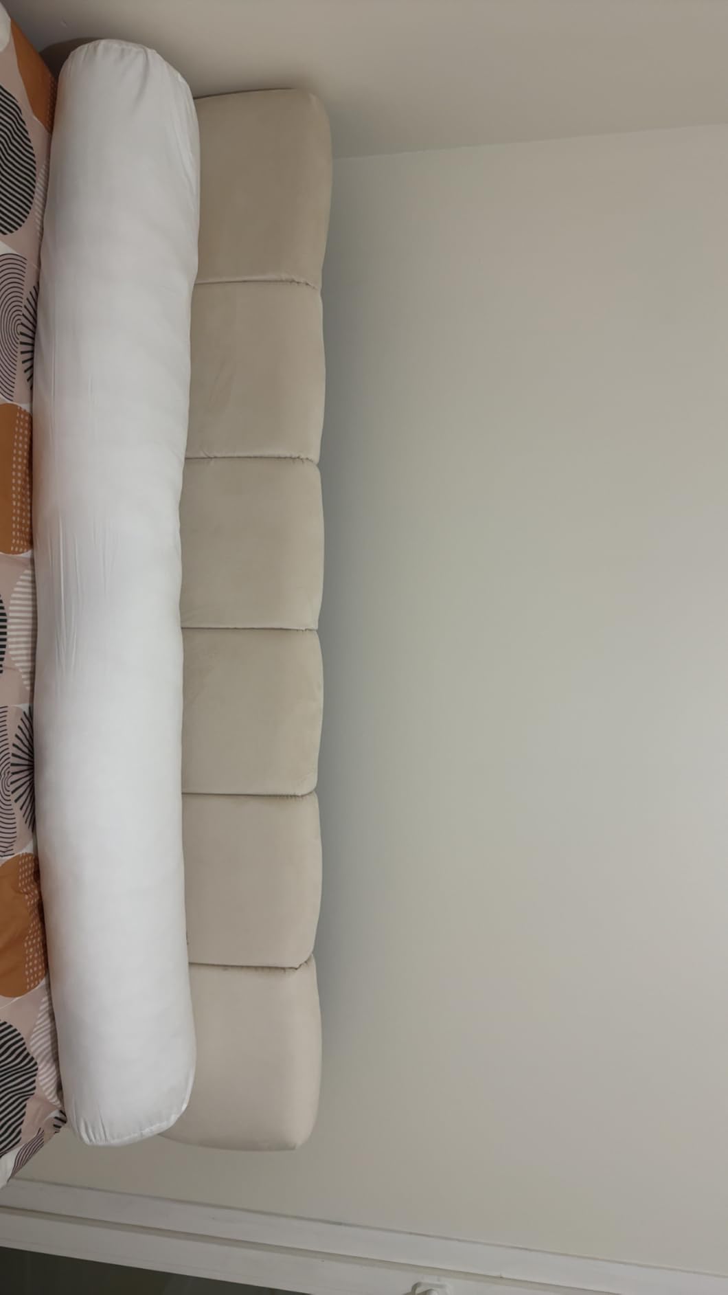 Promo Linge Traversins Polochon Blanc 140 cm polyester