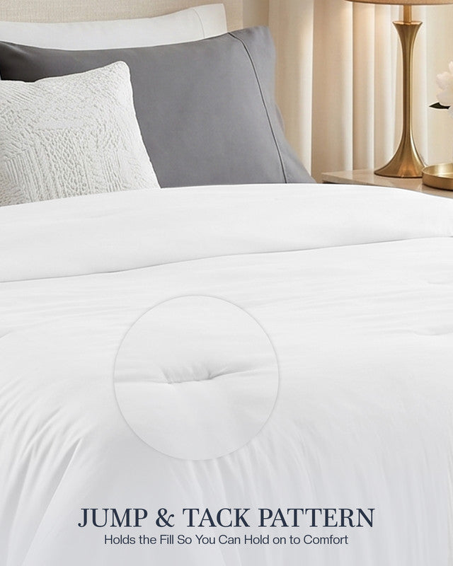 Utopia Bedding Microfiber Comforter couette blanche Queen