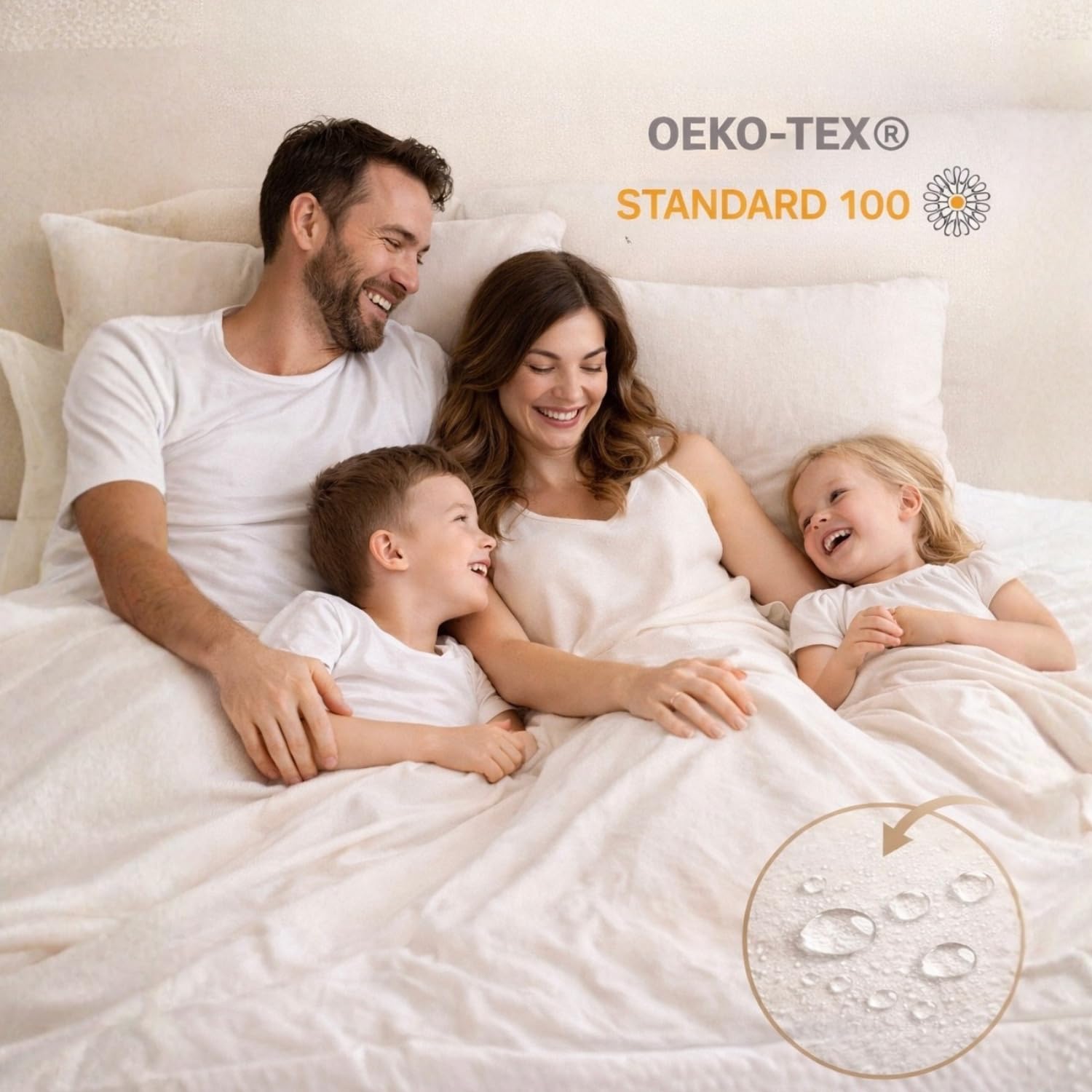 PROMO LINGE Protège Matelas Imperméable 90x200cm Bonnet 30cm