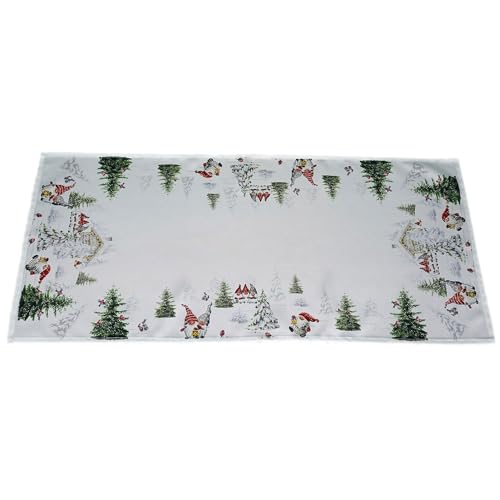 TEXPOT Tischdecken nappe 85x85 lutin neige polyester