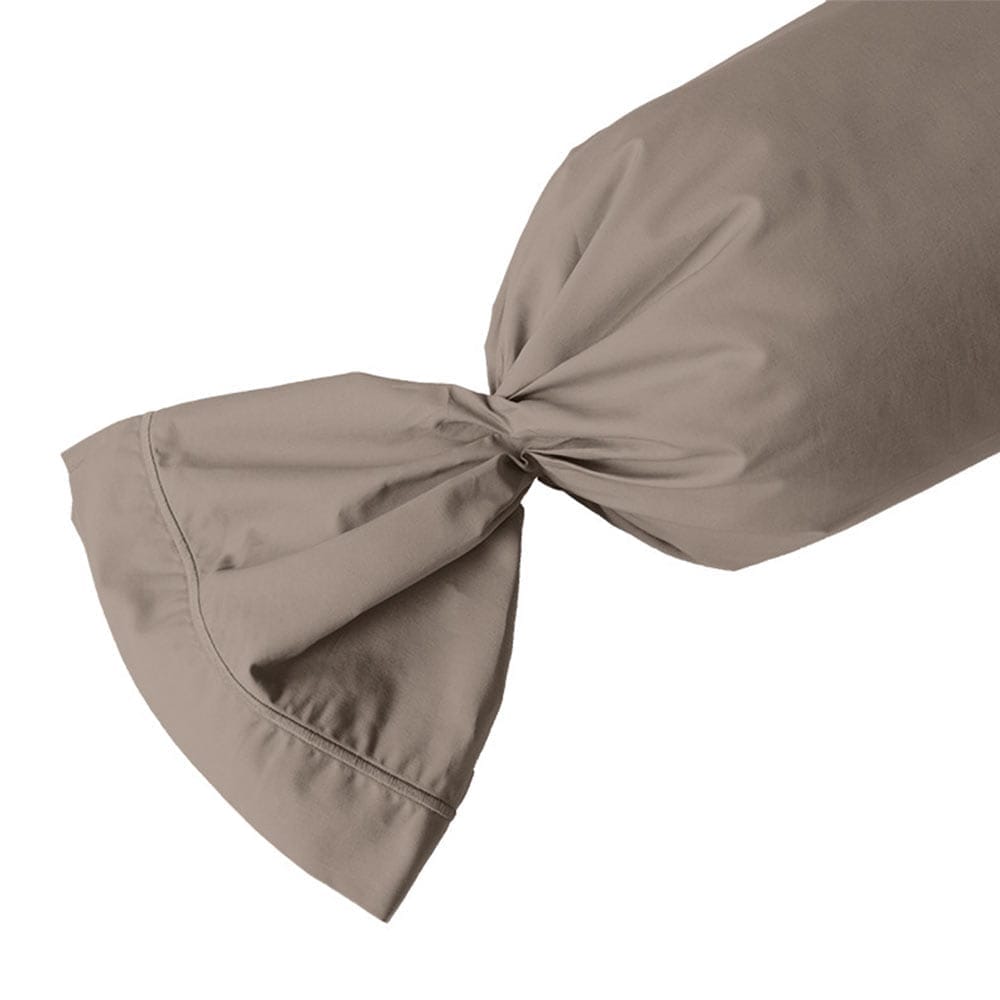 Lingorama 45x190 taie de traversin percale coton blanche