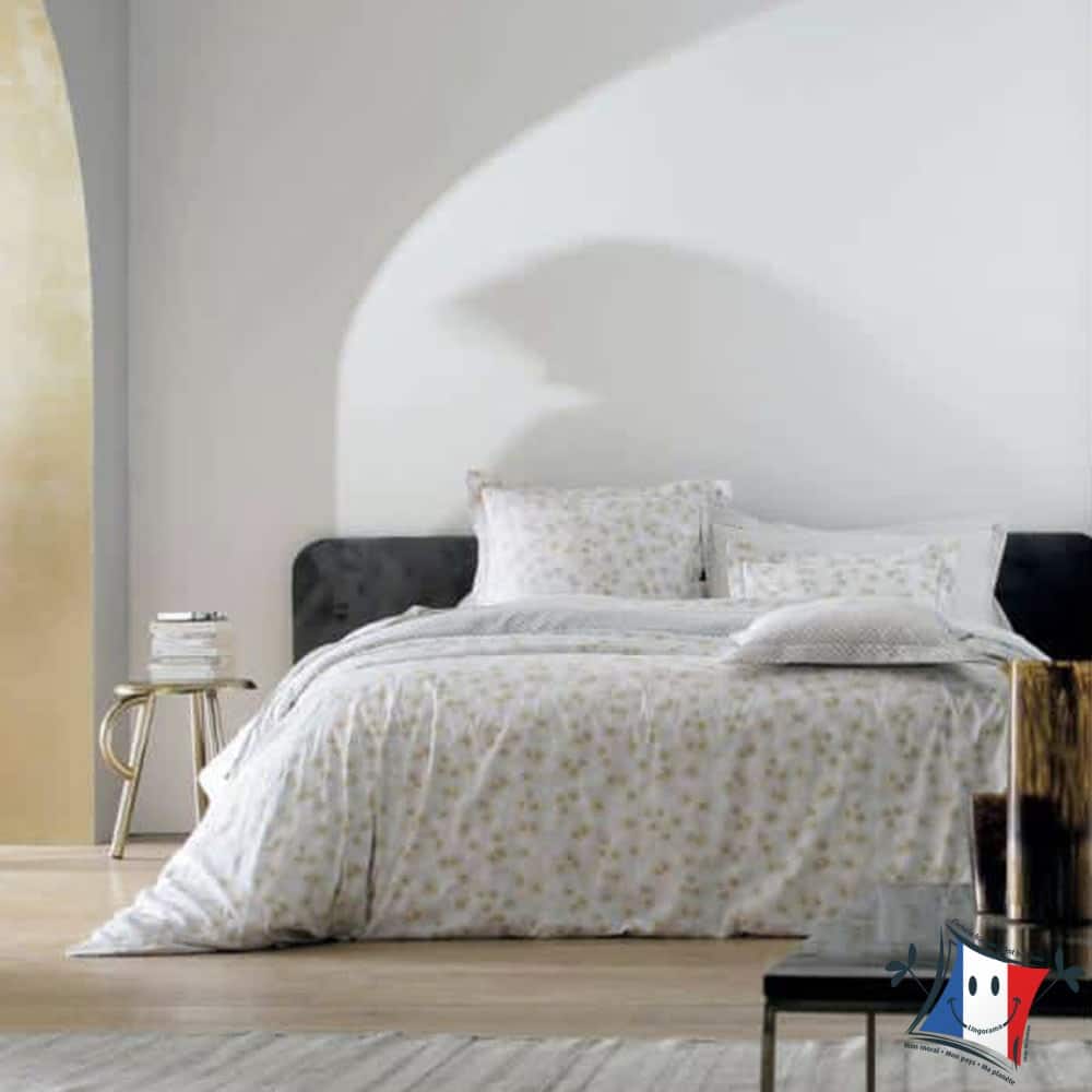 Lingorama Marguerite housse couette 280x240 satin céladon