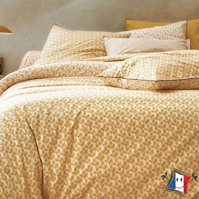 Lingorama Fes housse de couette percale safran 140x200