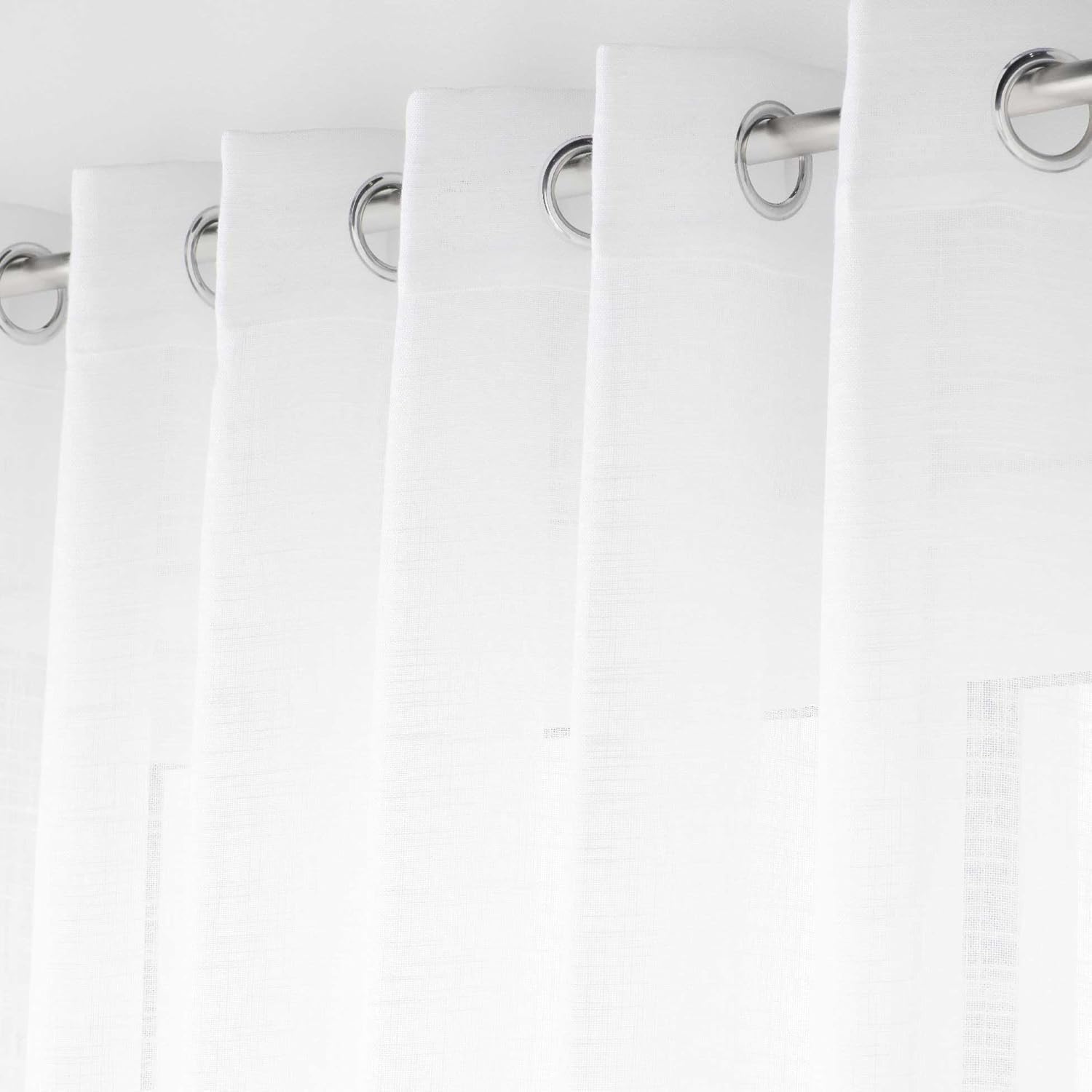 Promo Linge Carlin voilage à oeillets 400x240 cm naturel