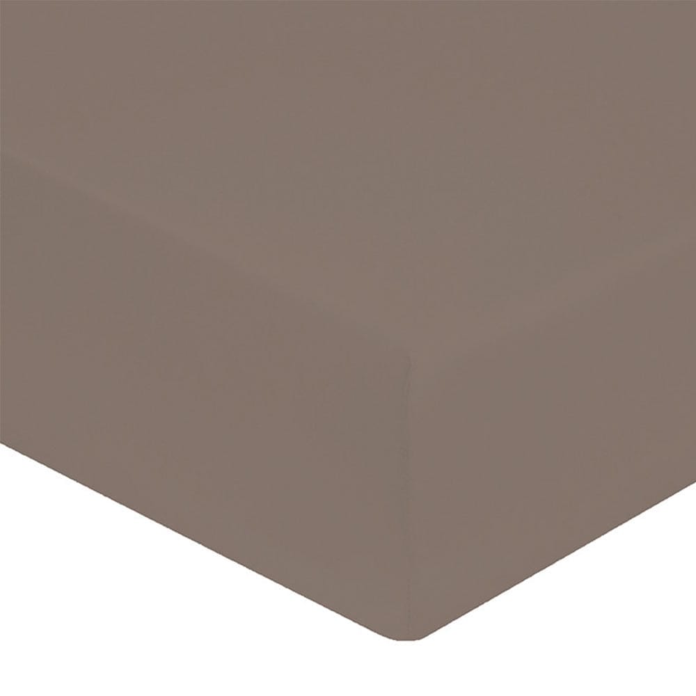 Lingorama drap-housse coton percale 160x200 bonnet 40 cm uni