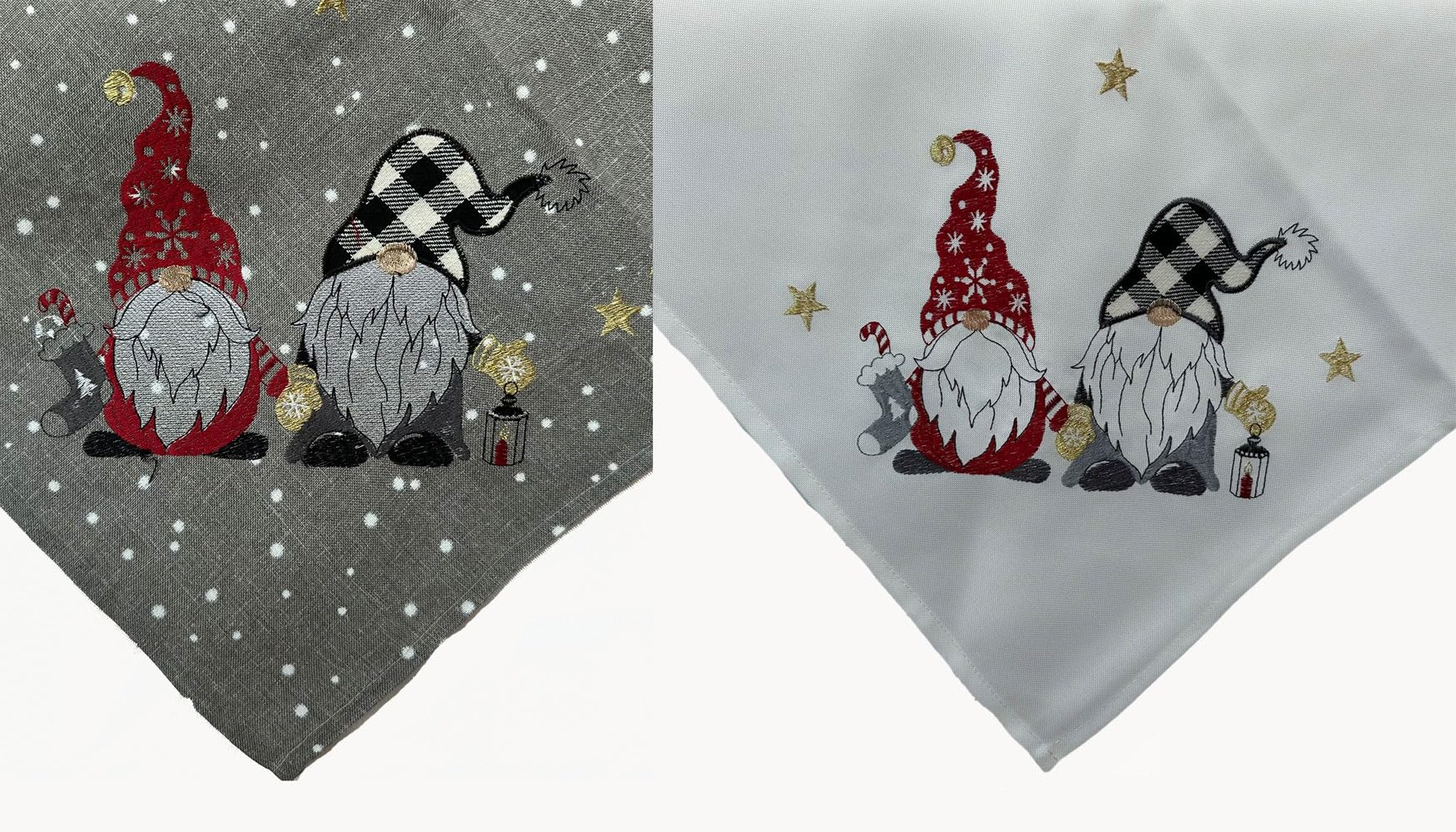 TEXPOT Tischläufer Chemin de table Noël 40x85 écru lutin