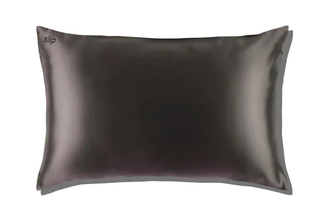 Slip Queen Envelope Pillowcase taie Charcoal 51x76 soie