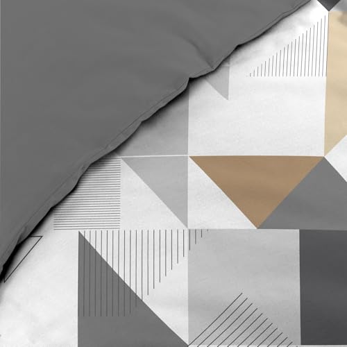 Promo Linge Trigone parure de lit 140x200cm microfibre imprimée