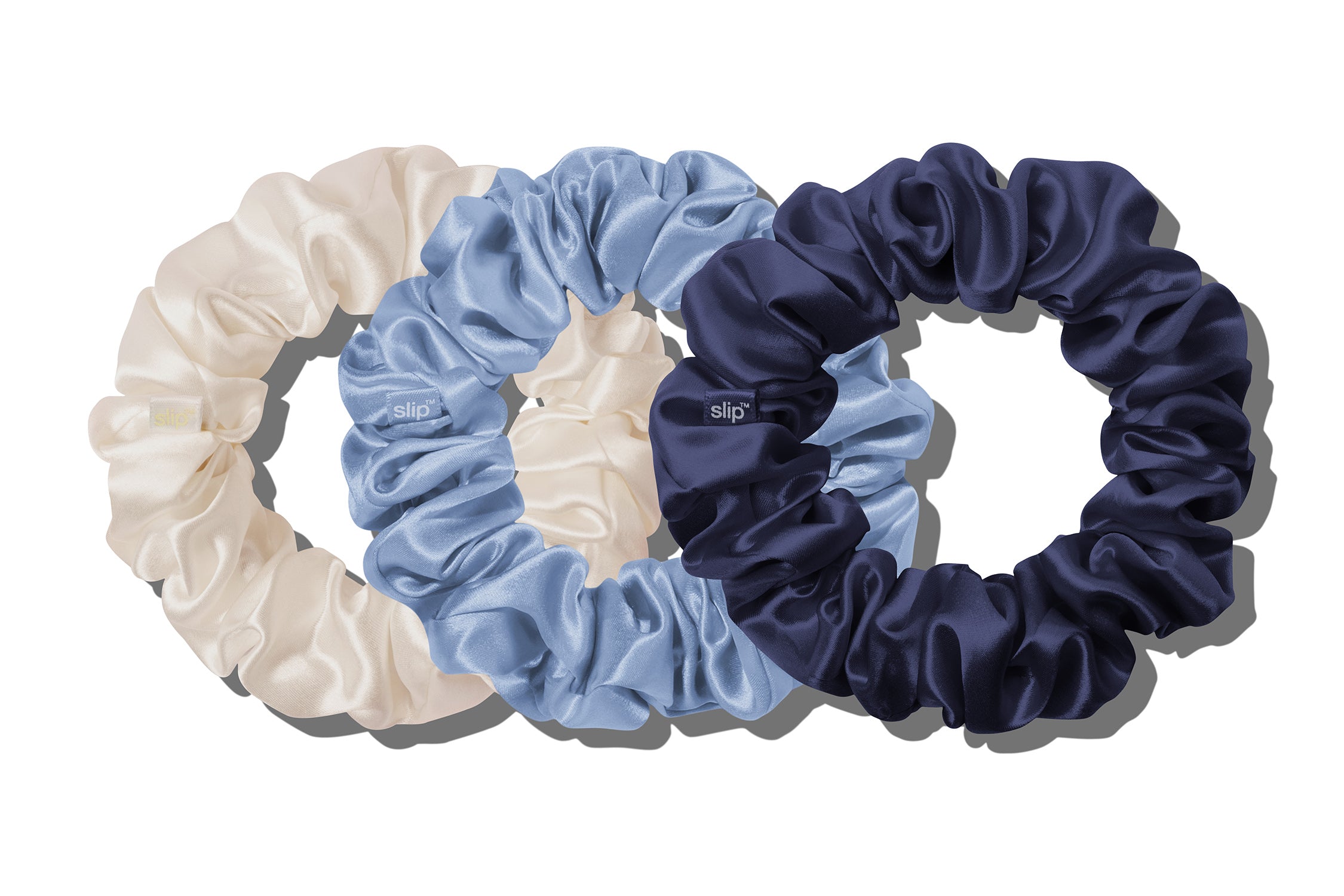Slip Skye Large Scrunchies chouchou lot 3 soie