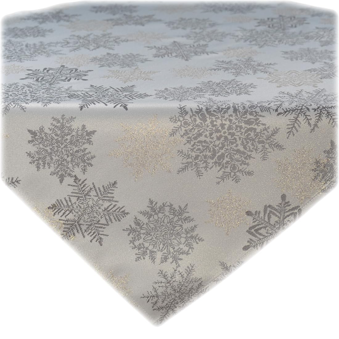TEXPOT Tischläufer flocons dorés chemin table 90x40 cm Noël