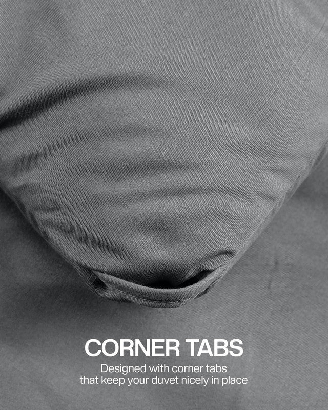 Utopia Bedding Comforters Parure couette Queen grise 3p