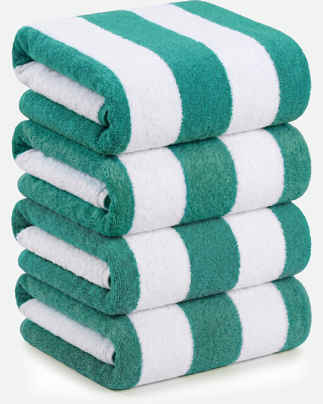 Utopia Bedding Towels Cabana serviette plage coton lot 4