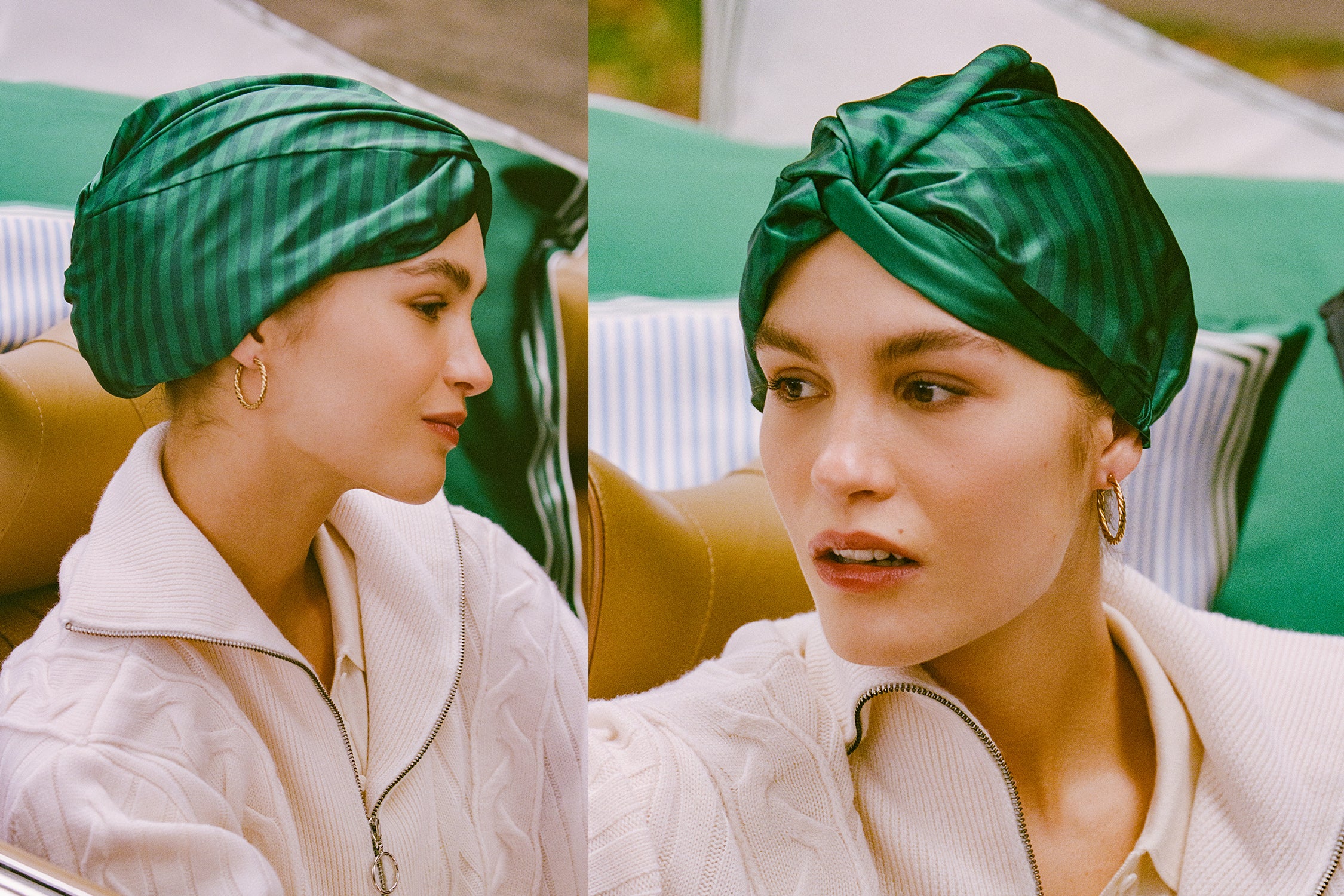 Slip Turban bonnet Club Classic soie doublé