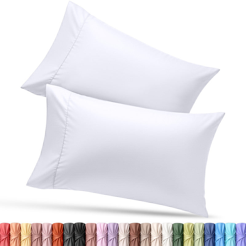 Utopia Bedding Microfiber Taie d’oreiller Queen Blanc Lot 2 microfibre