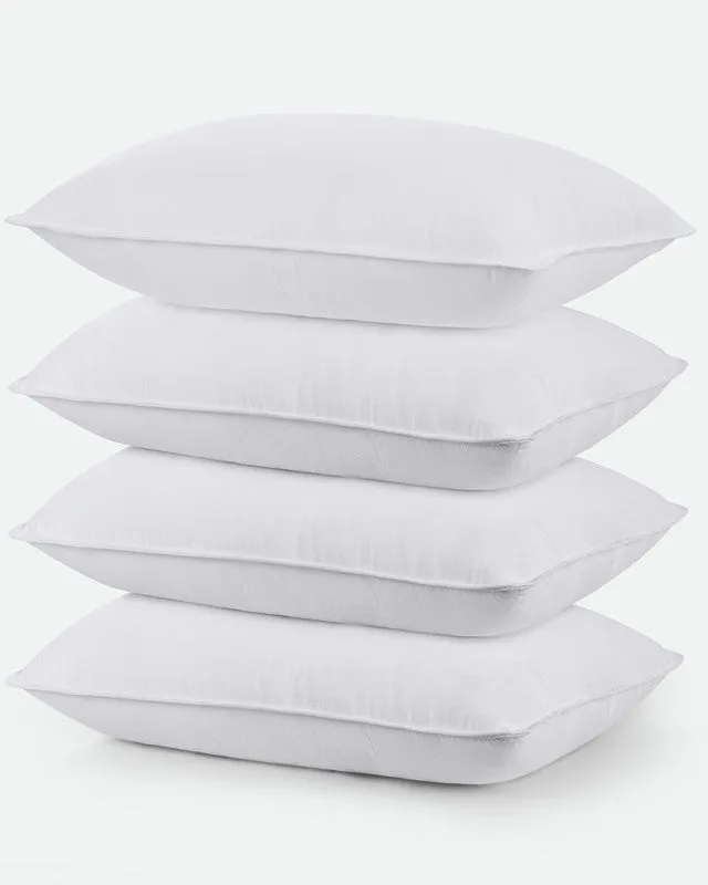 Utopia Bedding Pillows oreiller microfibre Queen blanc lot 4