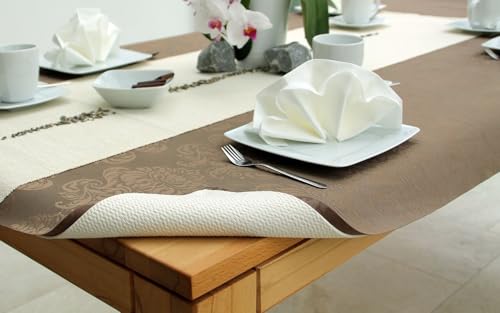 Texpot Meterware 85x550 cm Sous-Nappe Blanc Antidérapant PVC