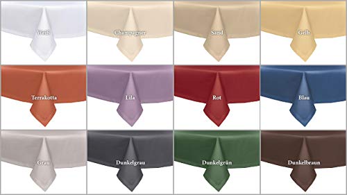 Texpot Gartentischdecken nappe jardin lin marron 130 x 220 cm