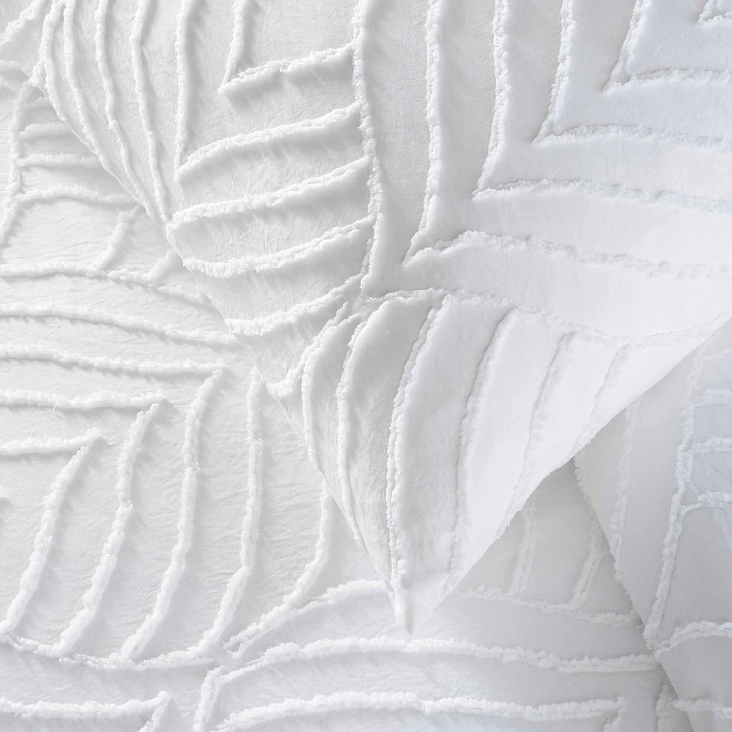 PROMO LINGE Heltie parure de lit blanc 240x220 microfibre 3 pièces