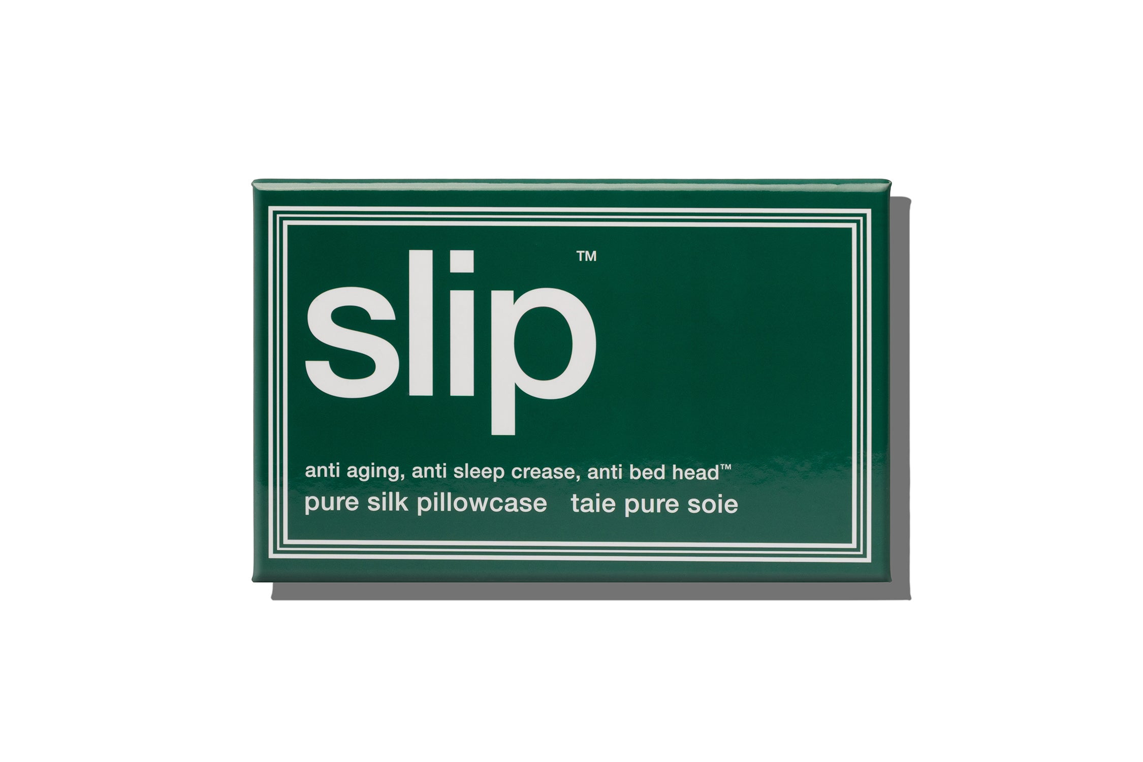 Slip Queen Zippered Pillowcase taie d'oreiller green soie 51x76