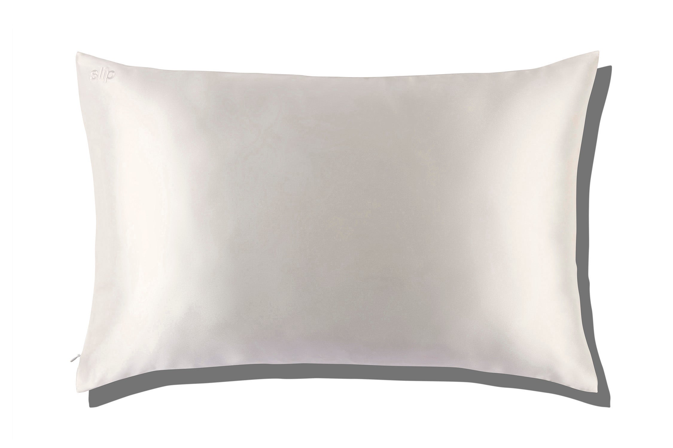 Slip Queen taie d'oreiller soie blanche 51x76 cm