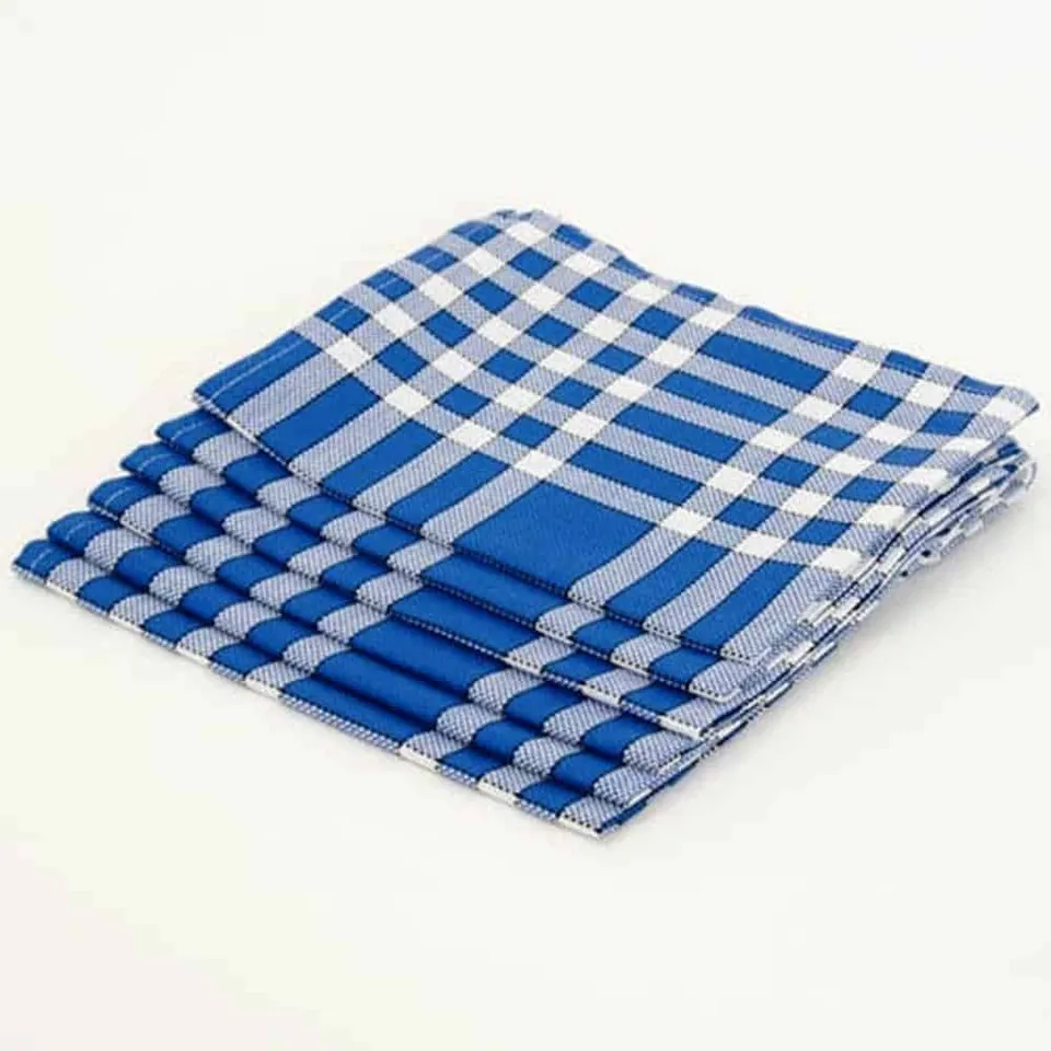 Lingorama Cuisine Serviette table coton bleu 50x50 unité