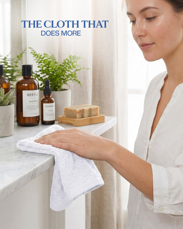 Utopia Bedding Towels gants coton blanc 30x30 cm lot 24